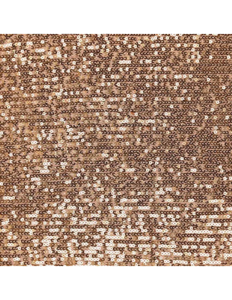 Tejido elástico de lentejuelas - Oro oscuro