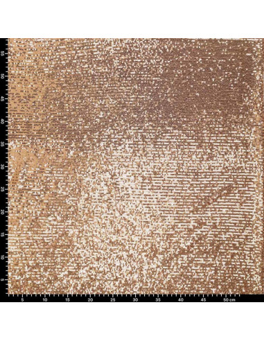 Tejido elástico de lentejuelas - Oro oscuro