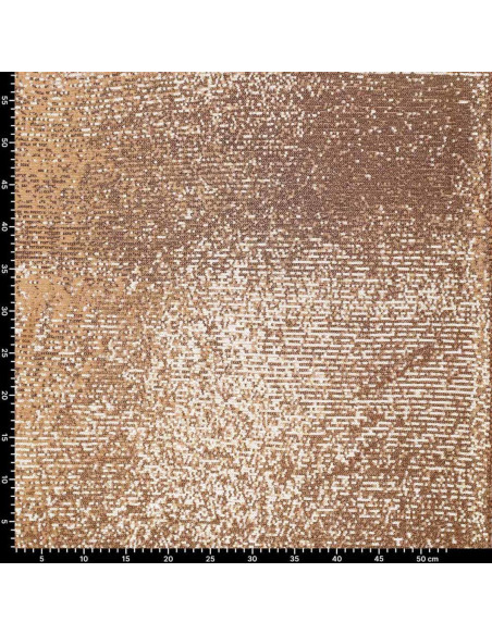 Tejido elástico de lentejuelas - Oro oscuro