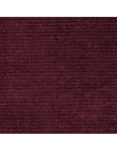 Tejido de terciopelo a rayas lurex - Burdeos