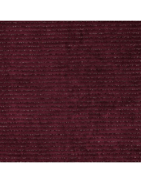 Tejido de terciopelo a rayas lurex - Burdeos