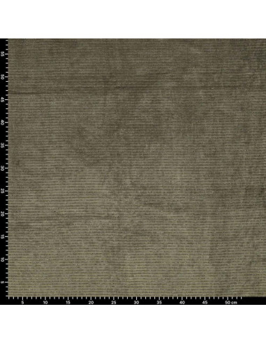 Tejido de terciopelo a rayas lurex - Verde oscuro
