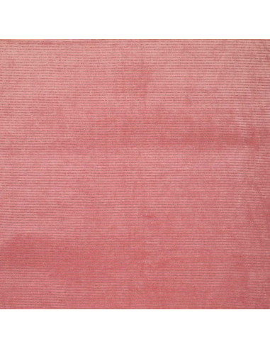 Tejido de terciopelo a rayas lurex - Rosa viejo