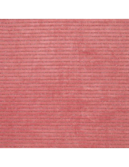 Tejido de terciopelo a rayas lurex - Rosa viejo