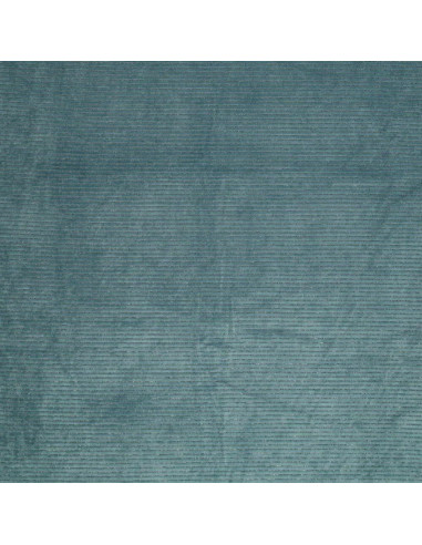 Tejido de terciopelo a rayas lurex - Gris azul