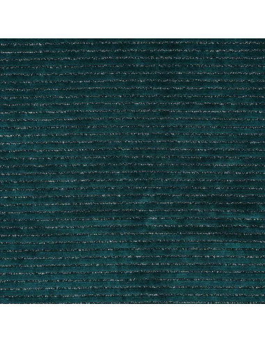 Tejido de terciopelo a rayas lurex - Azul petróleo