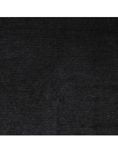 Tejido de terciopelo a rayas lurex - Negro 2