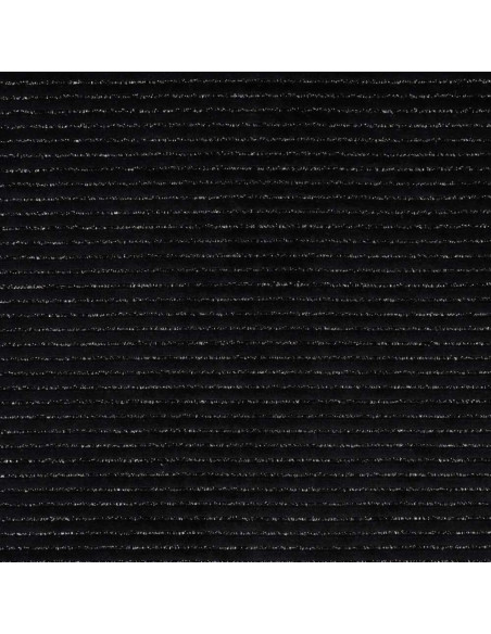 Tejido de terciopelo a rayas lurex - Negro