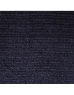 Tejido de terciopelo a rayas lurex - Azul marino 2