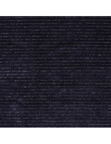 Tejido de terciopelo a rayas lurex - Azul marino