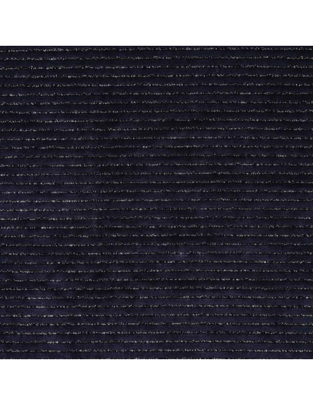 Tejido de terciopelo a rayas lurex - Azul marino