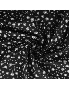 Tejido popelina de algodón fantasía - Umbela negro