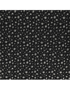 Tejido popelina de algodón fantasía - Umbela negro 2