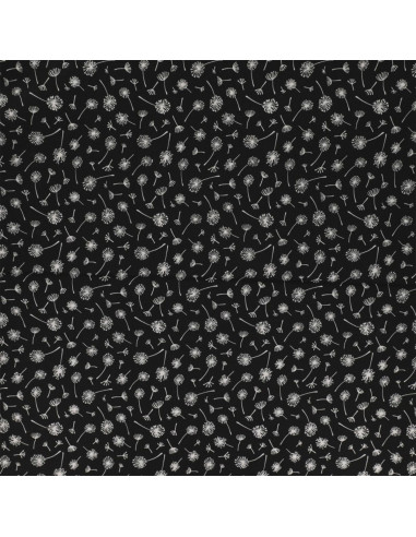 Tejido popelina de algodón fantasía - Umbela negro