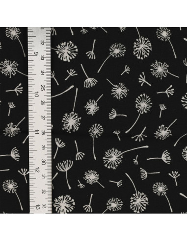 Tejido popelina de algodón fantasía - Umbela negro