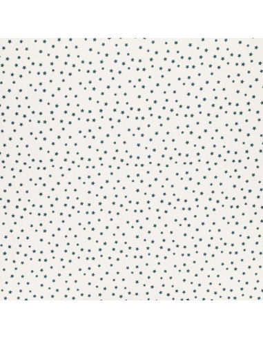 Tejido popelina de algodón fantasía - Estrella azul