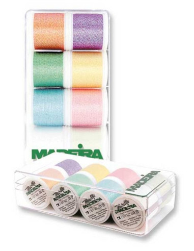Mini caja de hilos para bordar Opal Madeira