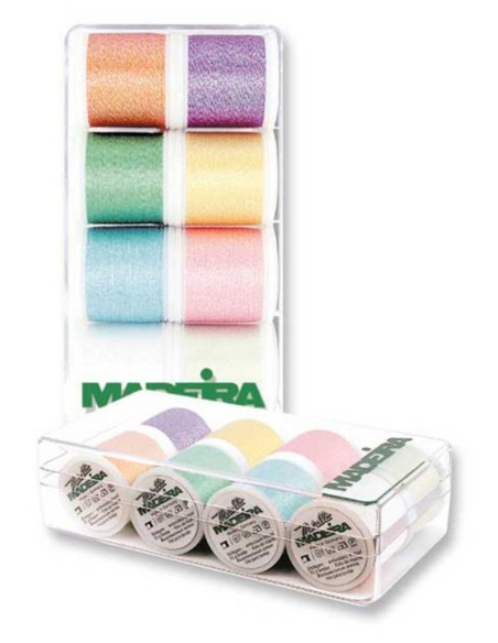 Mini caja de hilos para bordar Opal Madeira