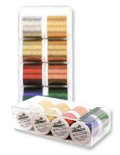 Mini caja de hilos para bordar Metallic Classic Madeira