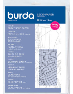 Papel de seda cuadriculado Burda