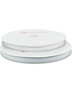 VELCRO® Marca para coser blanco 20 mm de ancho rollo de 25 metros