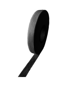 Soporte de línea recta termoadhesivo negro - Rollo de 50 metros