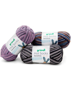 Lana para calcetines Hot Socks Sensitive Gründl