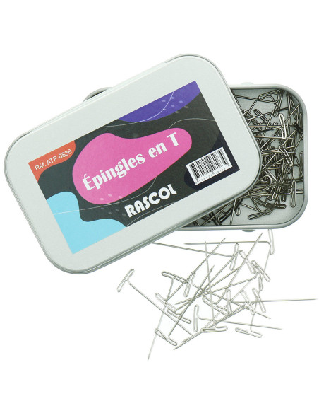 Caja de 150 alfileres para tejer en T Rascol