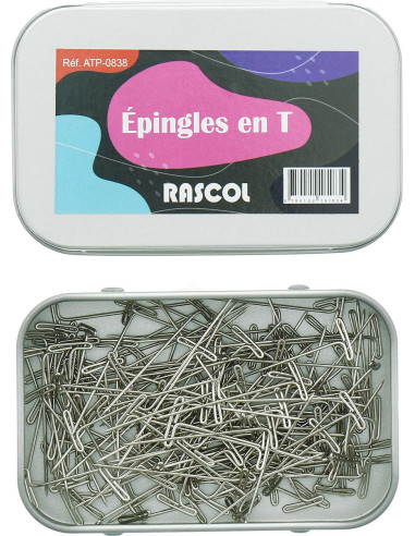Caja de 150 alfileres para tejer en T Rascol