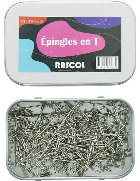 Caja de 150 alfileres para tejer en T Rascol