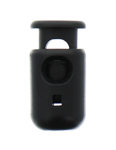 Tope de cordón YKK - Negro