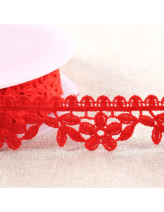 Guipur margarita - Rojo
