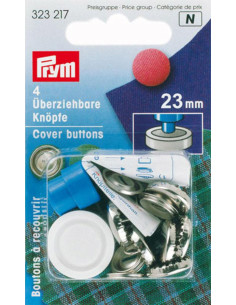Caja de 4 botones para cubrir con herramienta de 23 mm