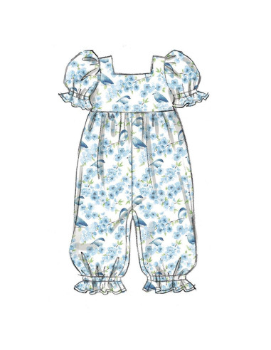 Patrón de pelele - Butterick 6950