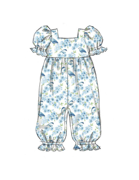 Patrón de pelele - Butterick 6950