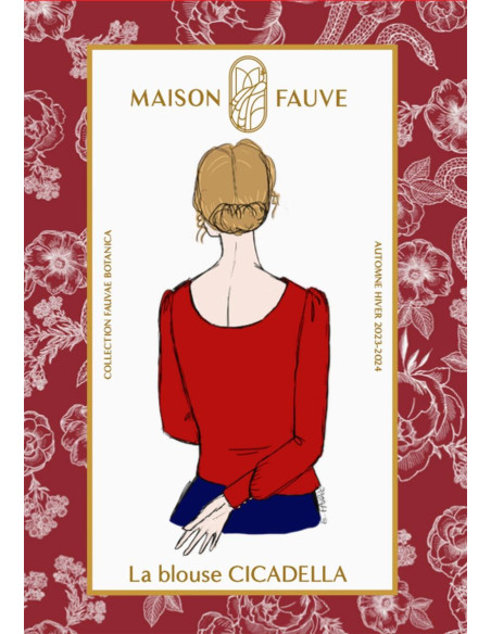 Patrón de blusa Cicadella - Maison Fauve