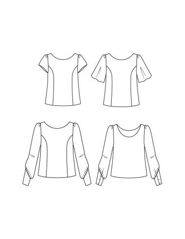 Patrón de blusa Cicadella - Maison Fauve