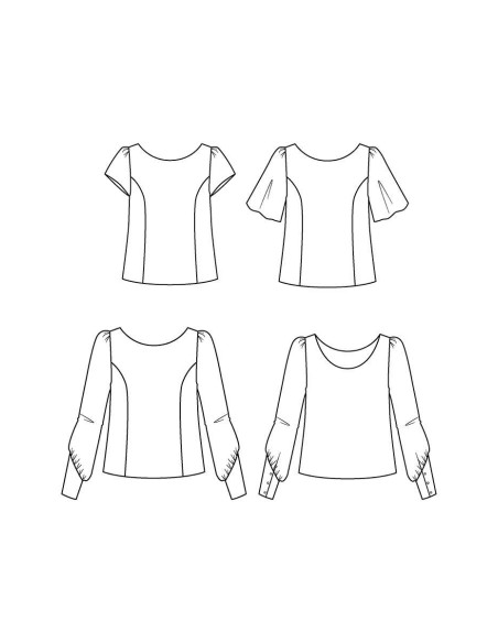 Patrón de blusa Cicadella - Maison Fauve