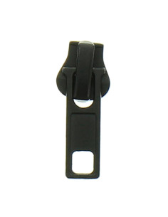Cursor para cierre sintético de 6 mm - Negro