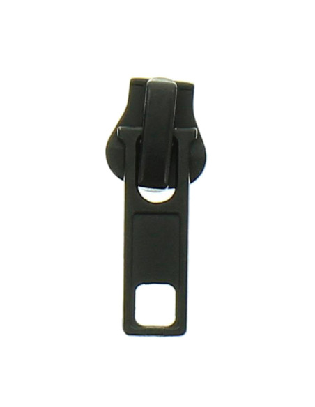 Cursor para cierre sintético de 6 mm - Negro