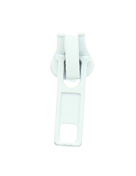 Cursor para cierre sintético de 6 mm - Blanco