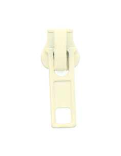 Cursor para cierre sintético de 6 mm - Crudo
