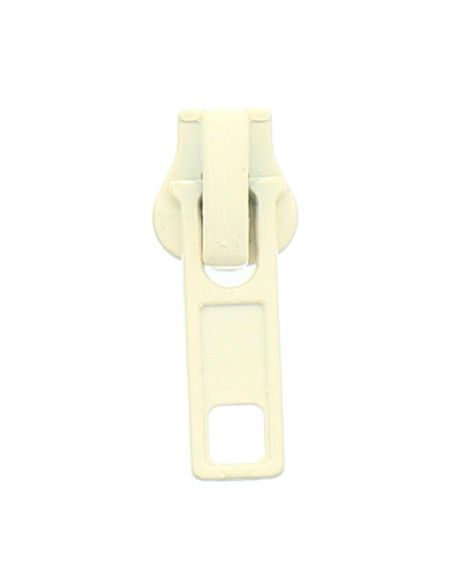 Cursor para cierre sintético de 6 mm - Crudo