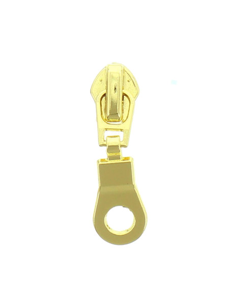 Cursor para cierre de nylon de 5 mm - Oro