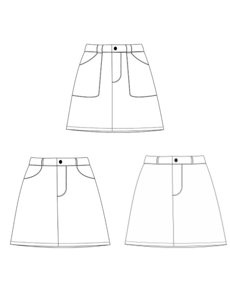Patrón de falda - Groovy - Lise Tailor