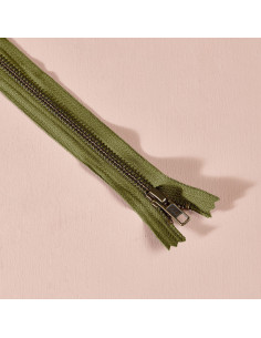 Cierre metálico Matcha Leaf 30 cm - Atelier Brunette