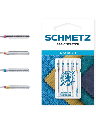Agujas surtido Combi Basic Stretch Schmetz