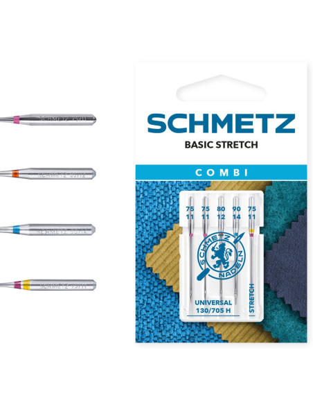 Agujas surtido Combi Basic Stretch Schmetz
