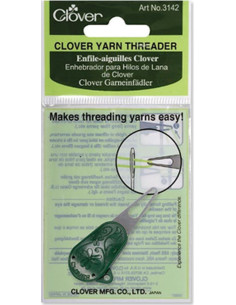 Enhebrador de agujas para hilos de tejer Clover