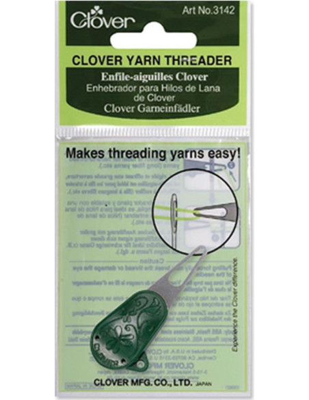 Enhebrador de agujas para hilos de tejer Clover